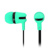 Наушники CANYON CNS-CEP4G Stereo earphone with microphone, 1.2m flat cable,Green, 22*12*12mm,0.013
